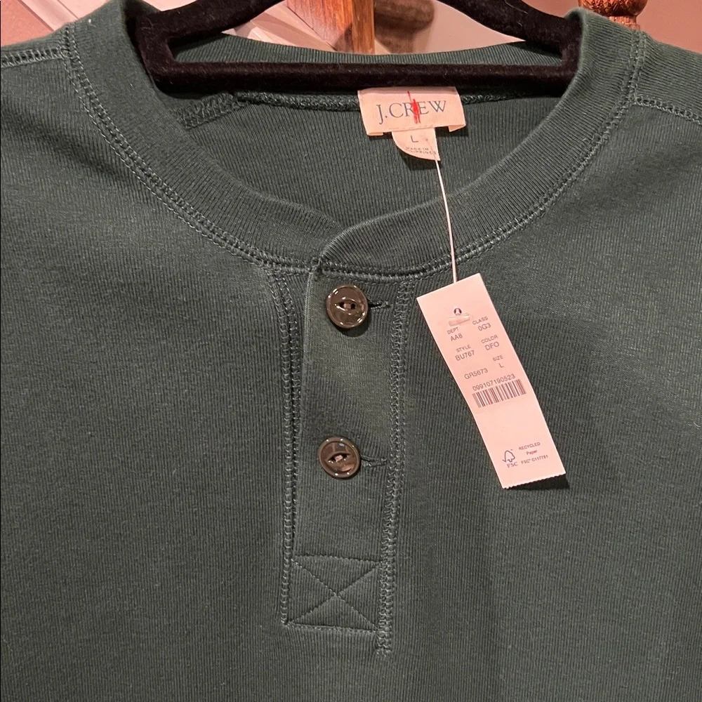 J. Crew Men’s Henley Top, L